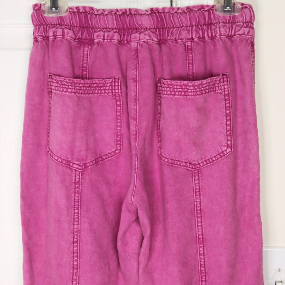 🛑SOLD🛑Anthropologie Pink Pocketed Rhys Utility Jogger Pants Size XS - Picture 6 of 8